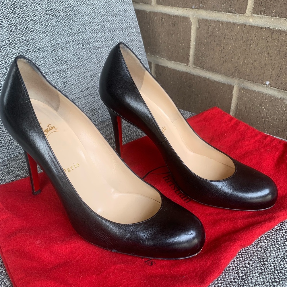 Louboutin Simple Pump 100 Kid Leather Size 38
